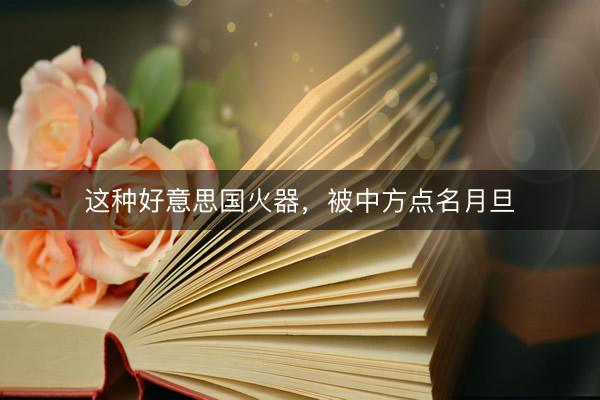 这种好意思国火器，被中方点名月旦