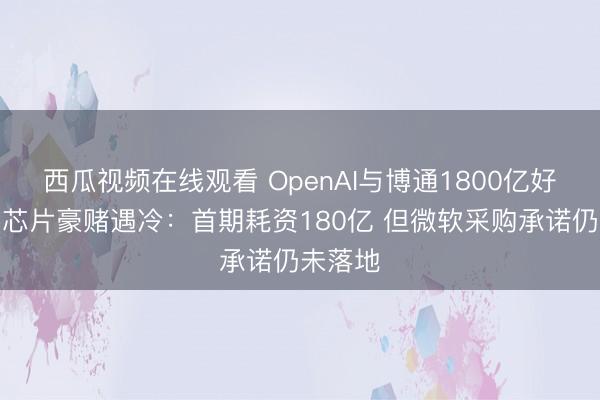 西瓜视频在线观看 OpenAI与博通1800亿好意思元芯片豪赌遇冷：首期耗资180亿 但微软采购承诺仍未落地